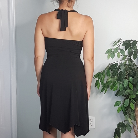 🌏 Le Chateau - Vintage Halter Dress Y2K Fairy Midi Dress - Size Medium - Picture 2 of 11